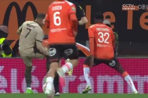 過(guò)于夸張姆巴佩空中油炸丸子過(guò)人送助攻，登貝萊推空門(mén)得手！