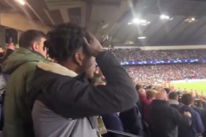 speed在曼城球迷區假裝悲傷，賽后與呂迪格見(jiàn)面